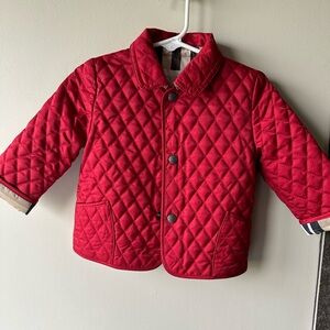 Burberry Kids Red Coat 9-12mo